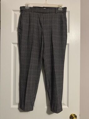 H&M Dark Gray Glen Plaid Dress Pants